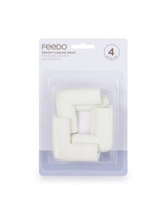 BN-243202,Feedo - Set protectii pentru colturi ascutite, Absorbtie a socurilor, Din spuma, Cu adeziv, 5 x 5 x 2 cm, 4 bucati, Al 2