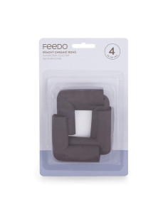 BN-243204,Feedo - Set protectii pentru colturi ascutite, Absorbtie a socurilor, Din spuma, Cu adeziv, 5 x 5 x 2 cm, 4 bucati, Ma 2