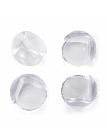 BN-242203,Feedo - Set protectii pentru colturi ascutite, Usor de instalat, 3.6 x 3.6 x 2.7 cm, 4 bucati, Transparent
