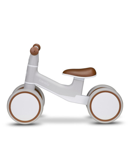 BN-LOE-VILLY_ BEIGE_LATTE,Lionelo - Bicicleta fara pedale Villy, Cu 4 roti, Din spuma EVA si TPR, Stabila, Manere moi, antiderap