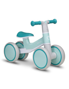 BN-LOE-VILLY_ GREEN_TURCOISE,Lionelo - Bicicleta fara pedale Villy, Cu 4 roti, Din spuma EVA si TPR, Stabila, Manere moi, antide 2