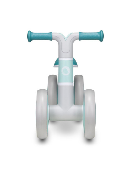 BN-LOE-VILLY_ GREEN_TURCOISE,Lionelo - Bicicleta fara pedale Villy, Cu 4 roti, Din spuma EVA si TPR, Stabila, Manere moi, antide