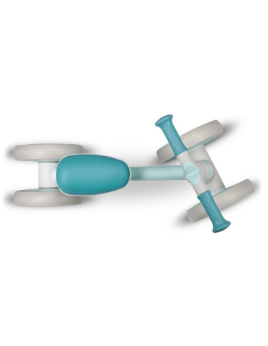 BN-LOE-VILLY_ GREEN_TURCOISE,Lionelo - Bicicleta fara pedale Villy, Cu 4 roti, Din spuma EVA si TPR, Stabila, Manere moi, antide