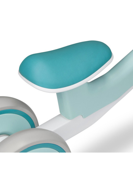 BN-LOE-VILLY_ GREEN_TURCOISE,Lionelo - Bicicleta fara pedale Villy, Cu 4 roti, Din spuma EVA si TPR, Stabila, Manere moi, antide