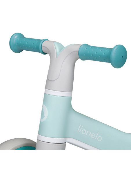 BN-LOE-VILLY_ GREEN_TURCOISE,Lionelo - Bicicleta fara pedale Villy, Cu 4 roti, Din spuma EVA si TPR, Stabila, Manere moi, antide