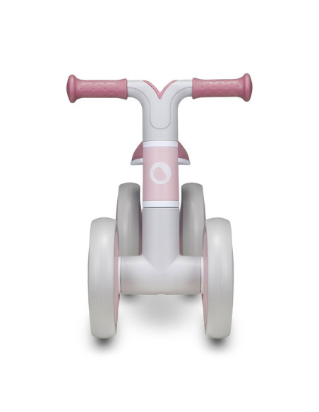 BN-LOE-VILLY_ PINK_ROSE,Lionelo - Bicicleta fara pedale Villy, Cu 4 roti, Din spuma EVA si TPR, Stabila, Manere moi, antiderapan