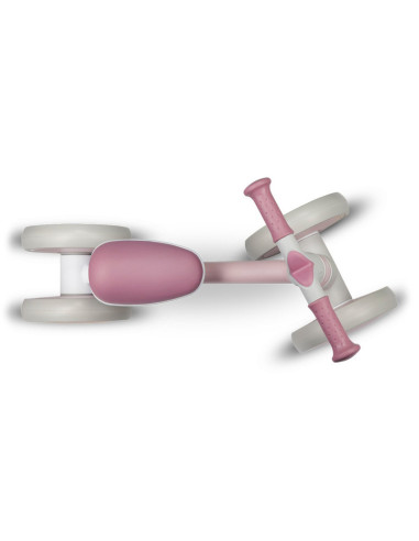 BN-LOE-VILLY_ PINK_ROSE,Lionelo - Bicicleta fara pedale Villy, Cu 4 roti, Din spuma EVA si TPR, Stabila, Manere moi, antiderapan