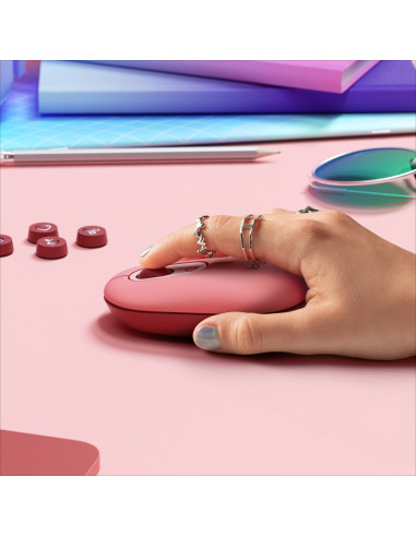 LOGITECH POP Mouse with emoji - HEARTBREAKER_ROSE - 2.4GHZ BT - EMEA - CLOSE BOX, "910-006548" (include TV 0.18lei)