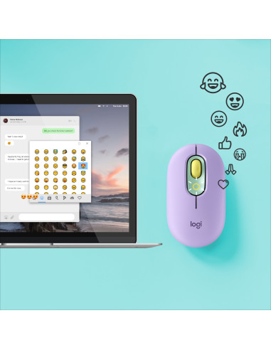 LOGITECH POP Mouse with emoji - DAYDREAM_MINT - 2.4GHZ BT - EMEA - CLOSE BOX, "910-006547" (include TV 0.18lei)
