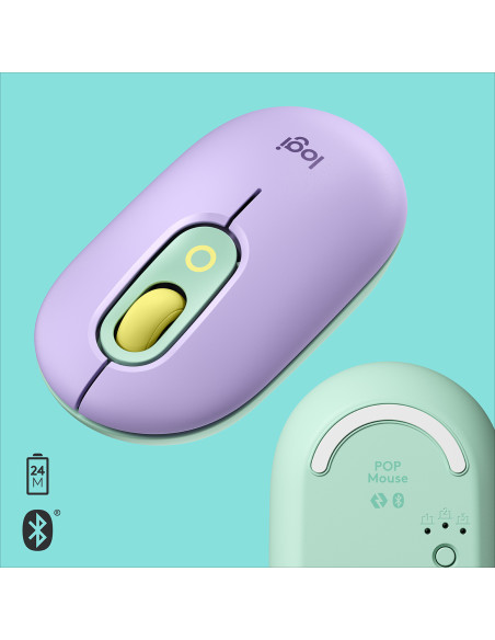 LOGITECH POP Mouse with emoji - DAYDREAM_MINT - 2.4GHZ BT - EMEA - CLOSE BOX, "910-006547" (include TV 0.18lei)