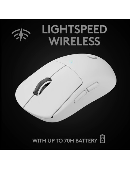 LOGITECH PRO X SUPERLIGHT Wireless Gaming Mouse - WHITE - LOGITECH PRO X SUPERLIGHT Wireless Gaming Mouse - WHITE -