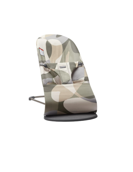 BS-006039A,BabyBjorn - Balansoar Bliss print Khaki/Green, Bumbac