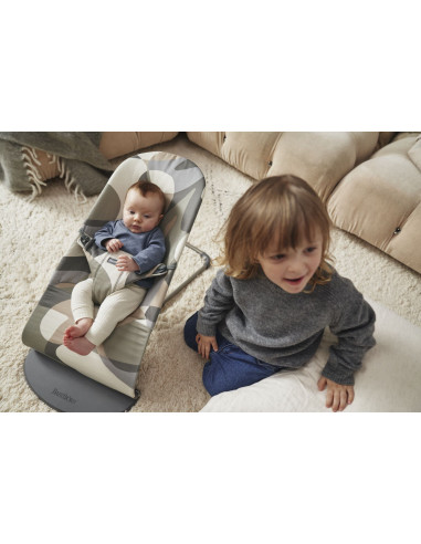 BS-006039A,BabyBjorn - Balansoar Bliss print Khaki/Green, Bumbac
