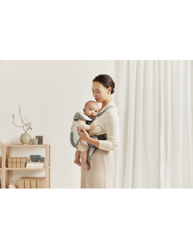 BS-021039E1,BabyBjorn - Marsupiu anatomic cu multiple pozitii de purtare Mini Khaki/Green Bumbac
