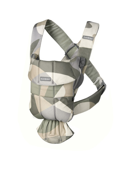 BS-021039E1,BabyBjorn - Marsupiu anatomic cu multiple pozitii de purtare Mini Khaki/Green Bumbac
