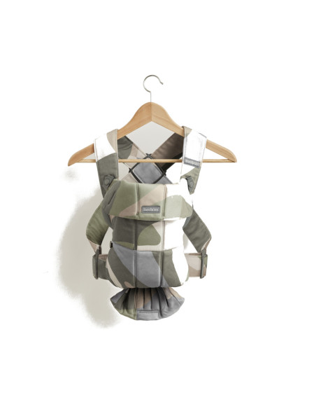 BS-021039E1,BabyBjorn - Marsupiu anatomic cu multiple pozitii de purtare Mini Khaki/Green Bumbac
