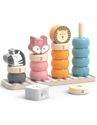 NC44022,Joc de stivuire Numaratoarea Animalutelor PolarB