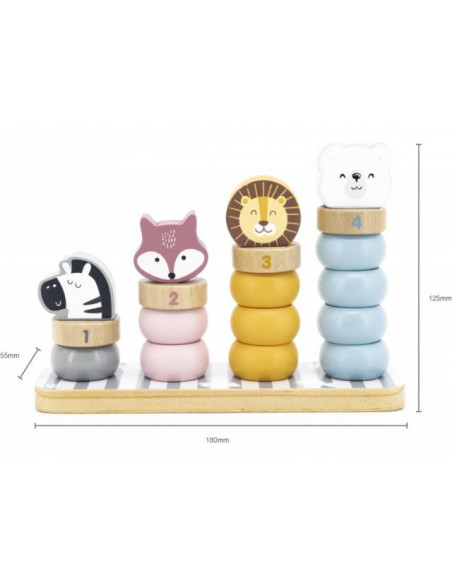 NC44022,Joc de stivuire Numaratoarea Animalutelor PolarB