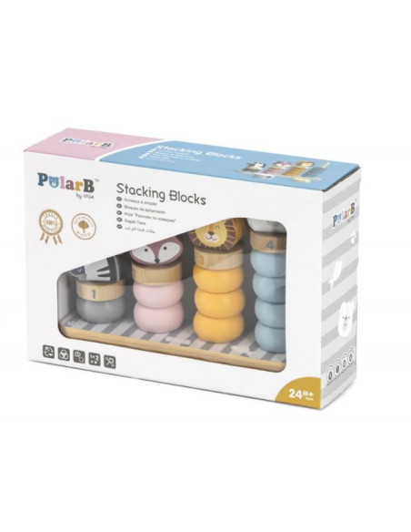 NC44022,Joc de stivuire Numaratoarea Animalutelor PolarB