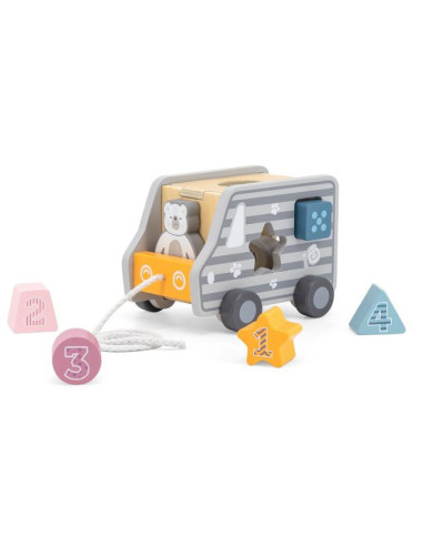 NC44041,Jucarie de tras sortator forme geometrice Camion PolarB