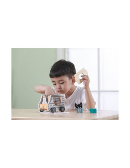 NC44041,Jucarie de tras sortator forme geometrice Camion PolarB