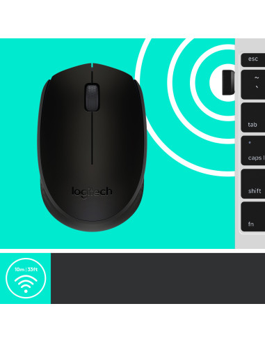 MOUSE LOGITECH, "M171" notebook, PC, wireless, optic, Wireless, 1000 dpi, 3 1, negru, "910-004424", (include TV 0.15 lei) MOUSE LOGITECH, "M171" notebook, PC, wireless, optic, Wireless, 1000 dpi, 3 1, negru, "910-004424", (include TV 0.15 lei)