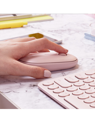 MOUSE LOGITECH, "M350" notebook, PC, wireless, optic, Bluetooth, Wireless, 1000 dpi, 3 1, mod dual de conectare, roz, "910-00571 MOUSE LOGITECH, "M350" notebook, PC, wireless, optic, Bluetooth, Wireless, 1000 dpi, 3 1, mod dual de conectare, roz, "910-00571