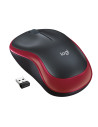 Mouse Logitech M185, USB, Rosu