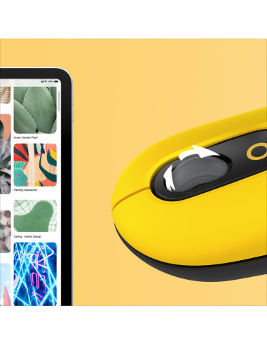 LOGITECH POP Mouse with emoji - BLAST_YELLOW - 2.4GHZ BT - EMEA - CLOSE BOX, "910-006546"