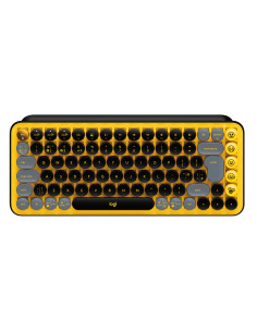 LOGITECH POP Keys Wireless Mechanical Keyboard With Emoji Keys - BLAST_YELLOW - US INTL - BT - INTNL - BOLT, "920-010735" (inclu