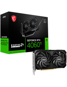 RTX 4060 VENTUS 2X BLACK 8G OC,MSI Video Card NVidia RTX 4060 VENTUS 2X BLACK 8G OC (8GB GDDR6/128bit, PCI-E 4.0 x8, 1x8 pin, Re