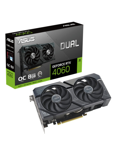 DUAL-RTX4060-O8G,VGA Asus Dual RTX 4060 OC 8G GAMING "DUAL-RTX4060-O8G"