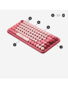 LOGITECH POP Keys Wireless Mechanical Keyboard With Emoji Keys - HEARTBREAKER_ROSE - US INTL - BT - INTNL - BOLT, "920-010737"