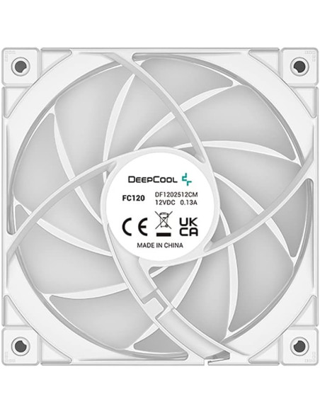 R-FC120-WHAMN3-G-1,VENTILATOR DeepCool "FC120 WHITE (3 IN 1)" PC 120x120x25 mm, RGB, 3 pin, Hydro Bearing, set 3 buc, alb, "R-FC