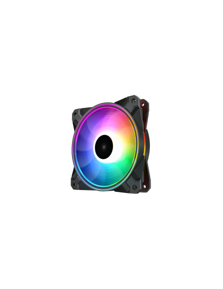 DP-F12-AR-CF120P-3P,VENTILATOR DeepCool "CF120 PLUS" PC 120x120x25 mm, 1800 rpm, RGB, 3 pin, Hydro Bearing, set 3 buc negru, "DP