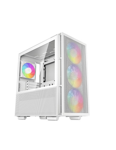 R-CH560-WHAPE4-G-1,CARCASE DeepCool "CH560 WH" Middle Tower ATX, USB3.0xxxx2, Audioxxxx1, alb, "R-CH560-WHAPE4-G-1" (timbru verd