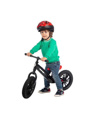 323QPRACE60,Balance bike Qplay Racer negru/rosu
