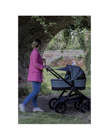 BN-406113,Petite&Mars - Parasolar textil pentru soare si vant, Universal, Protectie UV SPF40+, Potrivit pentru carucioare si sca