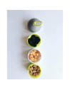 BN-BBL-B0115-L,Recipient pentru lapte praf sau gustari, Dose, Cu trei compartimente, BPA Free, Bbluv, Lime