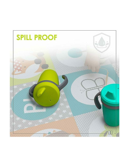 BN-BBL-B0174-A,Canuta 4 in 1 cu pai, manere si capac, Kup, Silicon, Fara BPA, 240 ml, Bbluv, Aqua
