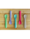 BN-BBL-B0190-P,Set 5 lingurite, Spoon, Silicon, Textura moale, Anti-bacteriene si non-alergice, Fara BPA, Bbluv, Pink