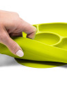 BN-BBL-B0153-L,Set de masa, Yumi, Farfurie compartimentata si lingurita, Cu 4 compartimente, Fara BPA, Bbluv, Lime