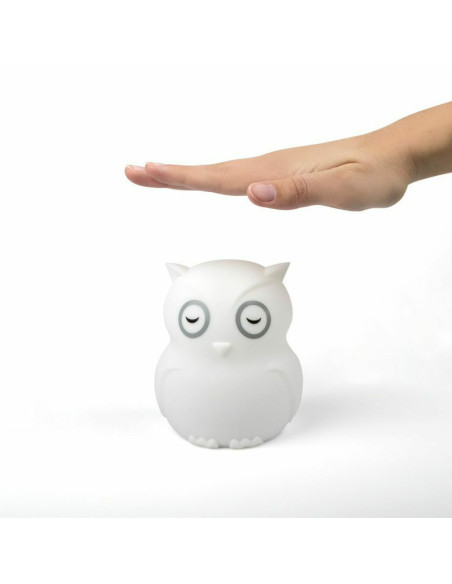 BN-BBL-B0154,Lampa de veghe Bufnita, Hibu, Functionare pana la 10 ore, Cu telecomanda si cablu USB, Cu 9 culori diferite activat