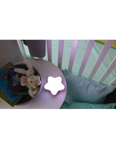 BN-BBL-B0182,Lampa de veghe Stea, Star, Cu muzica, Cu volum ajustabil, Lumina activata prin control Touch, Bbluv, Whitte