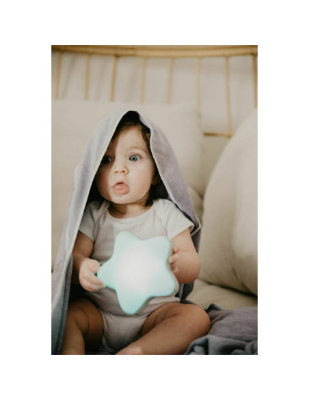 BN-BBL-B0182,Lampa de veghe Stea, Star, Cu muzica, Cu volum ajustabil, Lumina activata prin control Touch, Bbluv, Whitte
