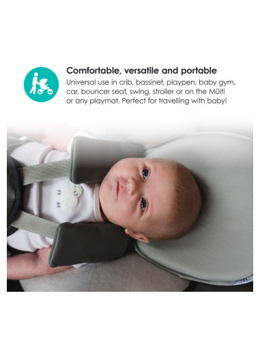 BN-BBL-B0106,Perna ergonomica, Pilo, Utilizare universala, Previne plagiocefalia, BBluv, Ivory
