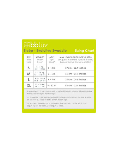 BN-BBL-B0136-M,Sistem de infasare 3 in 1, Sleep, Confortabil si sigur, Cu 3 pozitii ale bratelor, Medium, Pentru 6 - 8.5 Kg, Bbl