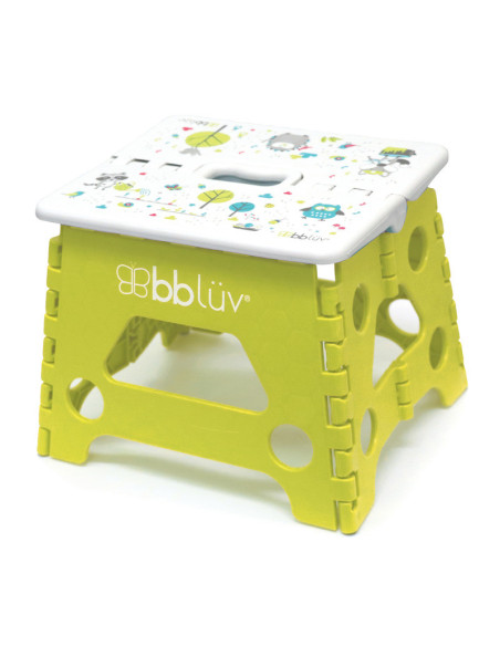 BN-BBL-B0114-L,Inaltator de baie pliabil, Step, Practic si usor de transportat, Rezistent pana la 113 Kg, Bbluv, Lime