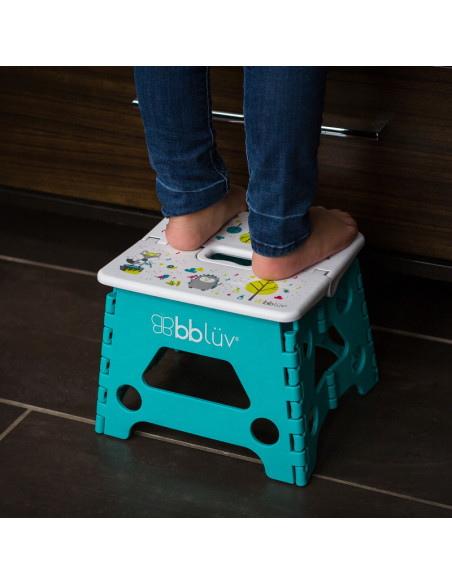 BN-BBL-B0114-L,Inaltator de baie pliabil, Step, Practic si usor de transportat, Rezistent pana la 113 Kg, Bbluv, Lime