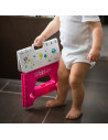 BN-BBL-B0114-P,Inaltator de baie pliabil, Step, Practic si usor de transportat, Rezistent pana la 113 Kg, Bbluv, Pink